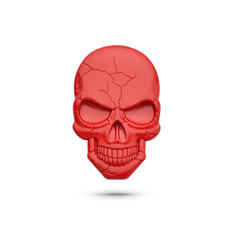 

3D автомобильный стиль Призрачный гонщик Череп автомобиль мотоцикл металлические наклейки решетка автомобиля кузов багажник крыло значок наклейка наклейка автомобильный аксессуар красный