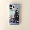 Festive & Sparkly Snowflake Decor Pography Landscape Phone Case for iPhone 17 16 15 14 11 12 13 Pro Max Plus Back Cover