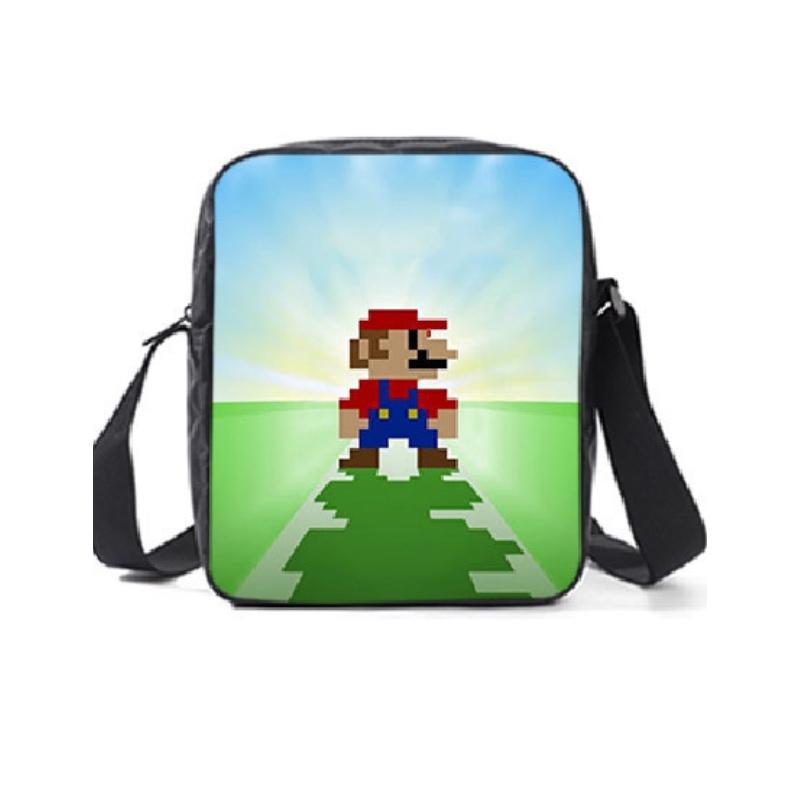 New Arrival Mario Cartoon Backpack For Elementary And Middle School Students Lunch Bag And Pencil Case Included