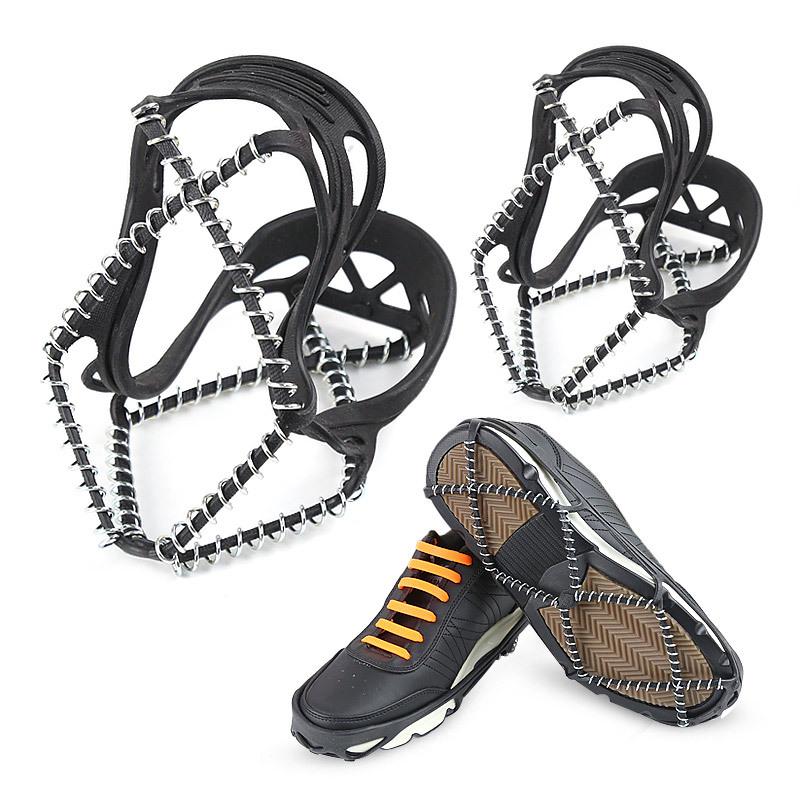 Outdoor Spring Crampons Shoe Cover Non-slip Snow Rock Climbing TPE Mountaineering Gear