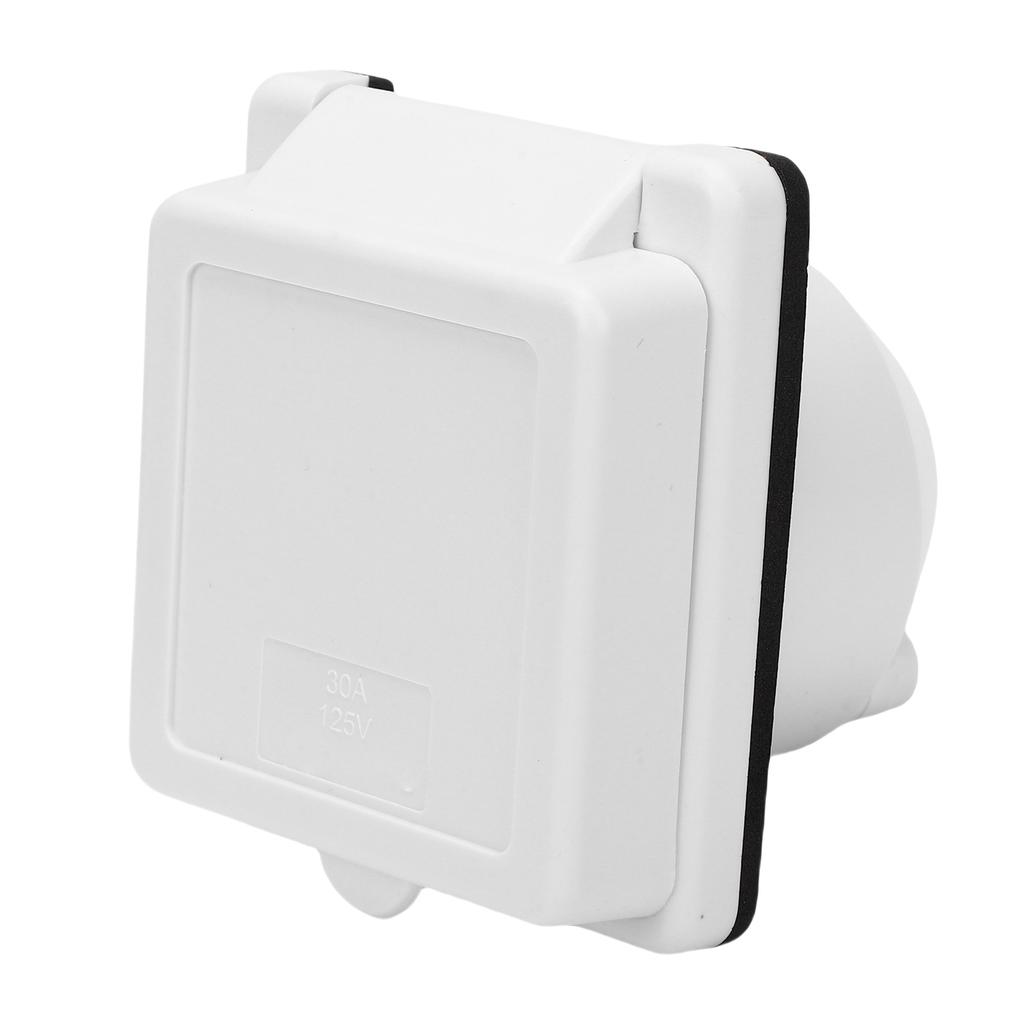 30AMP   Lock RV Shore Power Inlet, Nema L5-30p RV Power Inlet Box, RV Outlet Container for Marine Boat Trailer Shed