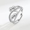 Fashionable Creative Fidget Ring For Anxiety And Stress Relief, Stylish Spinner Jewelry For Calming Nerves