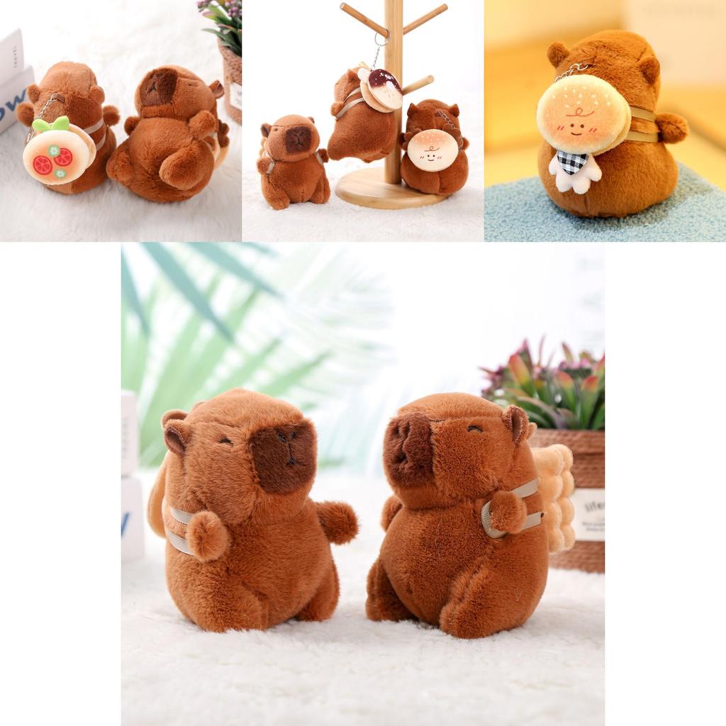 Capybara Plush Charm Keyring For Kids And Teens Water Animal Gift And Collection