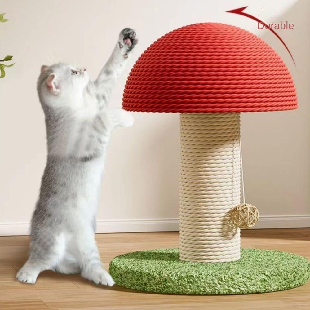 Red Mushroom Shaped Cat Scratch Board Scratch Resistant Cat Toys New Cat Scratcher  Pet Supplies