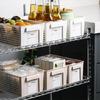 Rectangular Net Storage Crates Without Lid Hollow Out Storage Basket Stackable