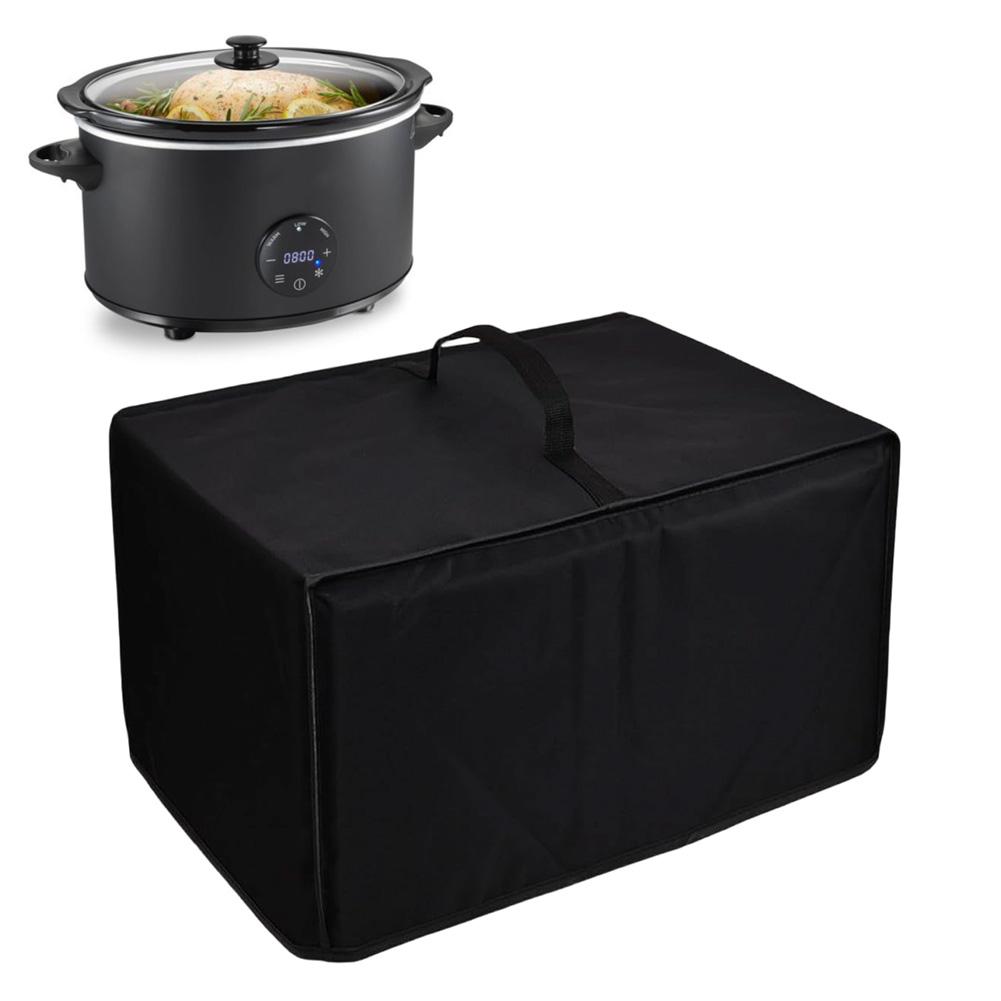 Slow cooker dust cover for Foodi PossibleCooker fits 8 and a half quart capacity 49x38x25cm black 600D nylon easy to clean
