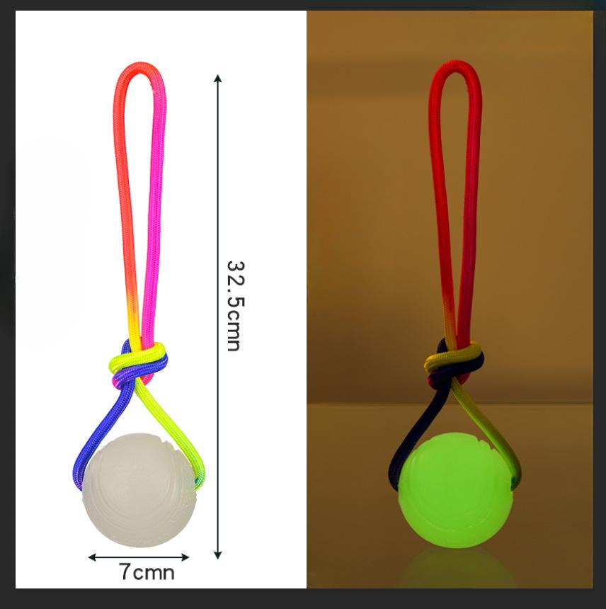 Pet Toy Balls, Rope Balls, Dog Interactive Toys, Reflective Rope Training, Dog Bite Force, Teeth Grinding, and Bite Resistance