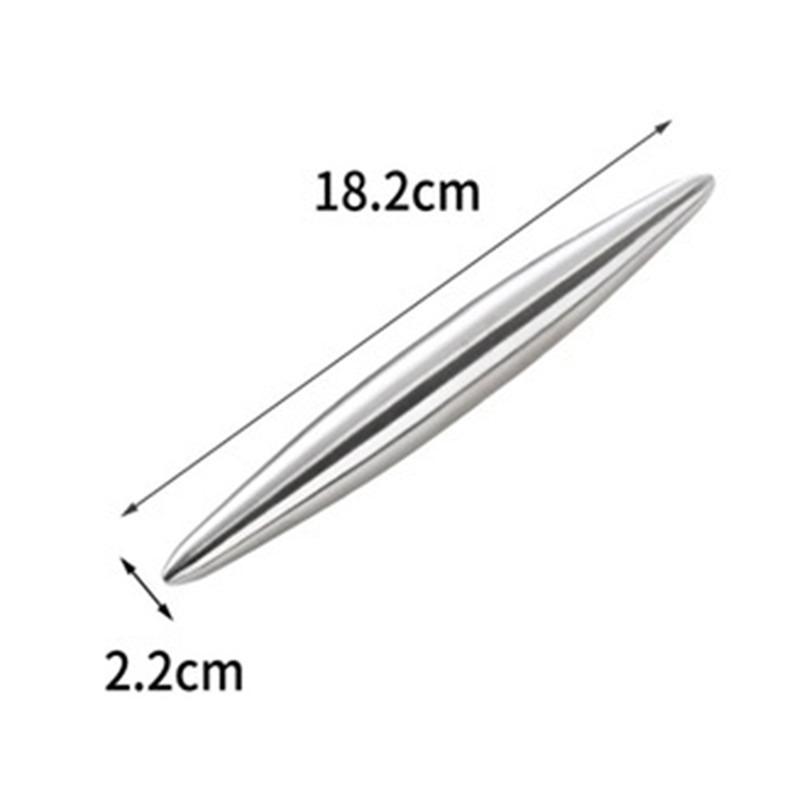 Stainless Steel Rolling Pin Kitchen Utensils Dough Roller Bake Pizza Noodles Cookie Dumplings Making Non-stick Baking Tools 2025