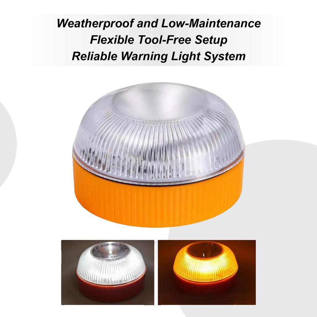 V16 Mini Blinklicht LED Magnetisches Warnlicht Ultrahell 4 Modi Sicherheits-LED-Beleuchtung Mehrfarbiges Verkehrsblinklicht