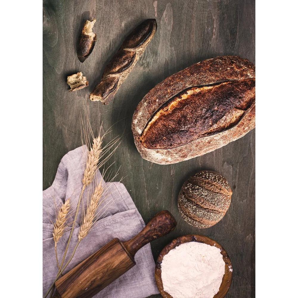 Delicious Assortment of Fresh Bread Posters Freshly Baked Wheat Prints Canvas Painting Wall Art Pictures Home Living Room Decor