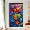 Ahornblätter Voll 11CT DIY Zählstickerei-Kits Große Größe 40x70cm Kreuzstich Kunst und Handwerk Kits für Erwachsene Heimdekoration