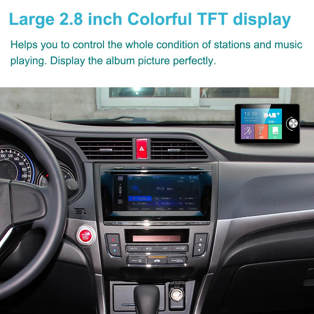 2.8 Inch for European Android Car Radio Color Screen Dab Receivers Dab+ Antenna Adapter Mxc Interface Support Bt Udisk Tf Card Fm