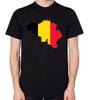 Belgien T-Shirt Herren Damen Unisex Oberteil Flagge Karte