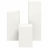 Plant Stand Set 3 Pcs White Steel