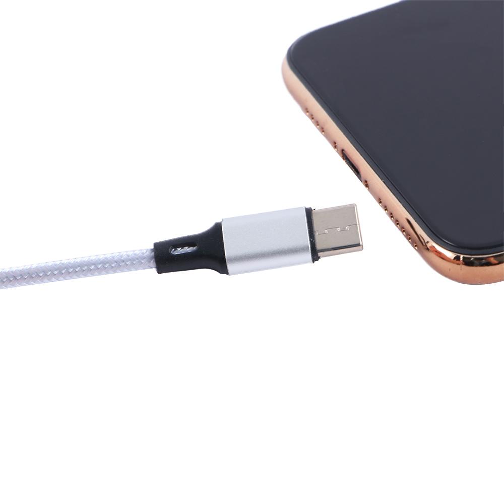 Nylon Braided Micro USB Type C Cables Charger Cable Y Splitter Phone Charge Cord Fast Charge Cable