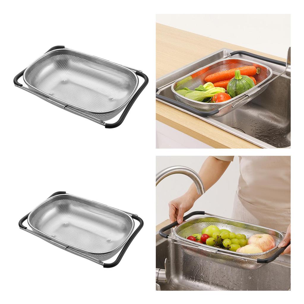 Sink Drain Basket Drainer Basket Fine Mesh Easy to Store Practical Tool Over Sink Strainer Strainer Basket for
