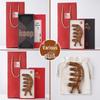 Golden Sandalwood Snail Massage Comb Set: Universal Five-Finger Comb and Portable Meridian Comb Gift Box