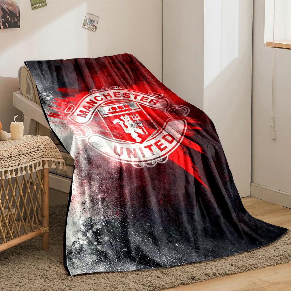Manchester United Designed Flannel Blanket for Bedroom, Living Room, Sofa, and Nap