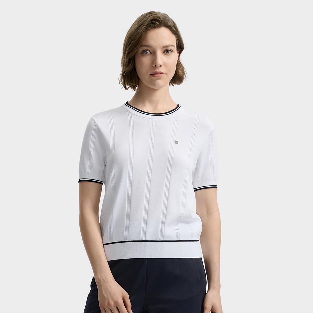 New FILA WHITE Knitwear Women's Cloud White F11W533412F-WT