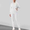 Women's Fashion Solid Colour Long Sleeve Long Pants Sport Two Piece Set