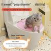 Odor-Proof Universal Cat Toilet Trainer with Splash-Proof Litter Box