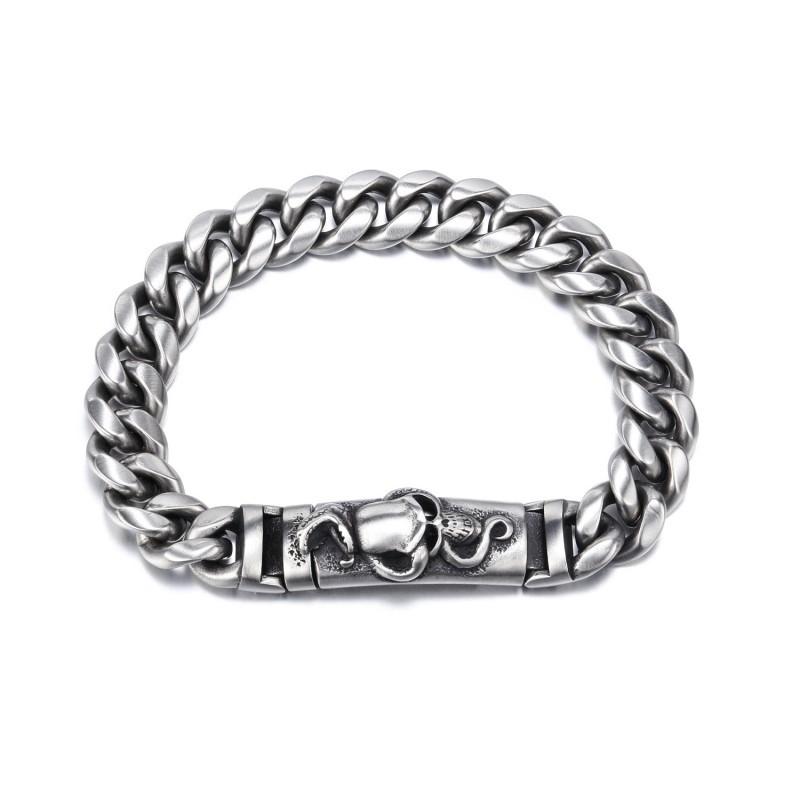 Европа Америка Новый Череп Нержавеющая Сталь Мужской Браслет Капающий Парфюм Ароматерапия Модные Универсальные Украшения