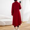 100% Wool Women Coat Autumn Wool Long Coat Handmade Pea Coat Winter Warm Wool Long Jacket Overcoat