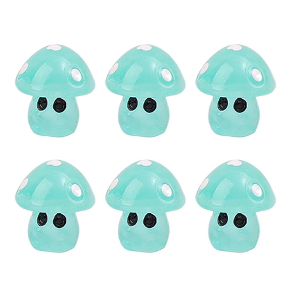 Luminous Mushroom Elf Car Ornaments Car Dashboard Decoration Resin Pendant Miniatures Mushrooms Fairy Garden DIY Accessories