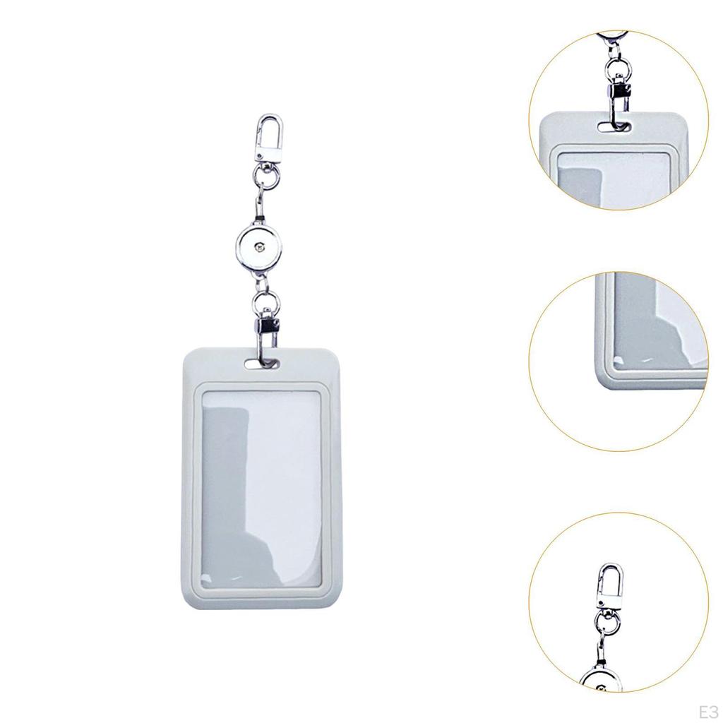 ID Badge Holder with Retractable Feature for Name Tags In Factories And Schools