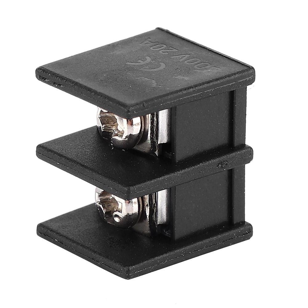 50pcs 2 Pin 7.62mm Pitch Circuit Board Wiring Barrier Terminal Blocks Electrical Connector