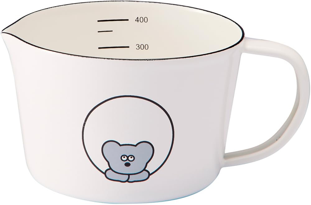 

Эмалированный мерный стакан Toyoho Andy the Mouse, Белый, Маленький, AMJ-2307