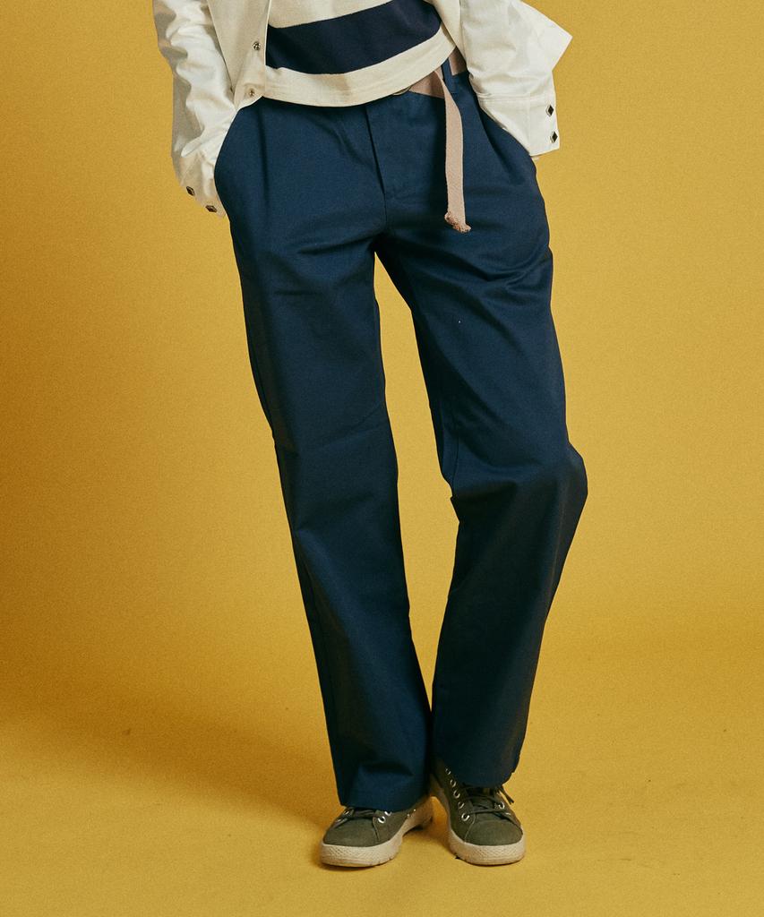 Inta Cotton Wide Pants _Navy