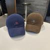 Han Style Alphabet Embroidered Cotton Baseball Cap With Sun Protection For Casual Wear