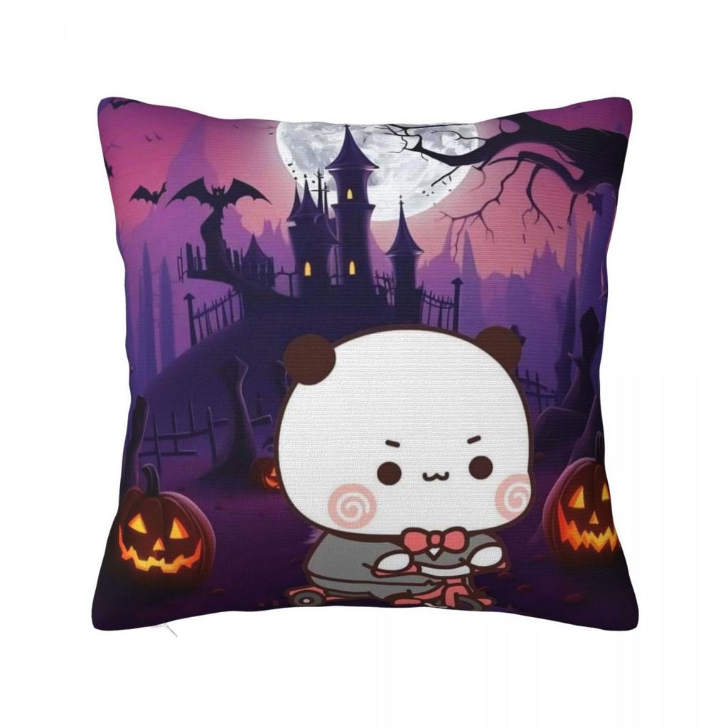 Pillow Case Bubu & Dudu Halloween Soft Pillow Cover Vintage Cushion Cover Custom Pillowcases For Sofa Bedroom Home Decor