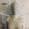 Elegant Gothic Fashion Accessory Stand Up Vampire Collar, Victorian Shoulder Cape, Women's Adjustable Cosplay Neck Ruffle Collar for Halloween