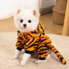 Hooded Dog Winter Coat Cow Pullover for Cold Weather Four-Legged Clothing