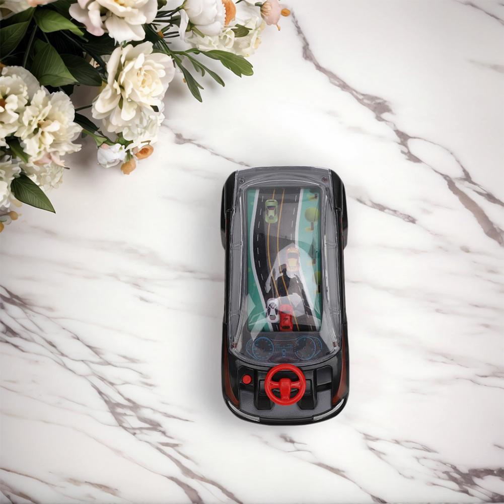 Handheld Racing Car Game Electric Game Console Portable Adventures Game Machine Steering Wheel Toy for Developing Intelligence