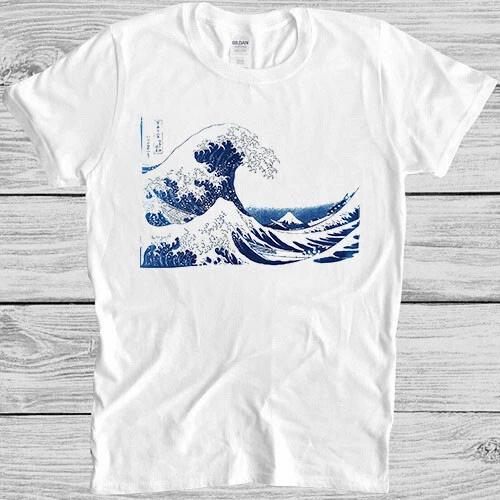The Great Ramen off Kanagawa Under a Wave Meme Vintage Gift Tee T Shirt 4006 M