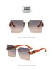 2024 High-End Women's Anti-UV Sunglasses for Driving - Stylish Big Face Slimming Design