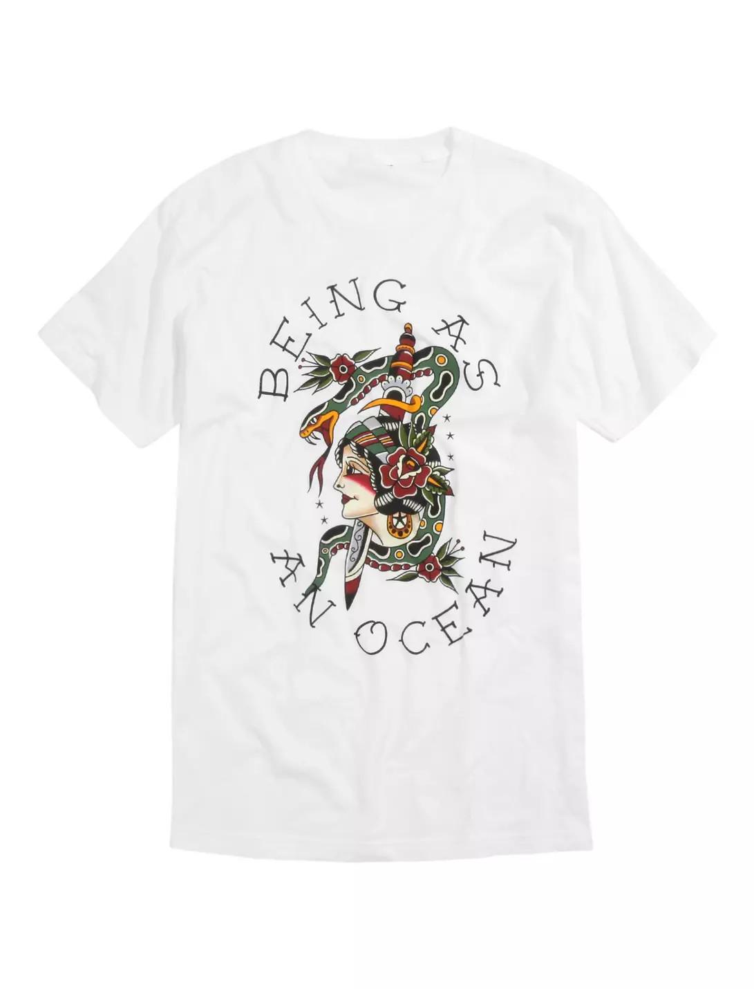 

Being As An Ocean Band White Size S-4XL Gift For Fan T Shirt MI033 5XL різнокольоровий