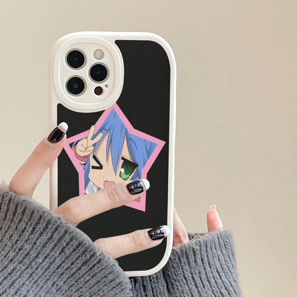 

Anime girl Lucky Star Phone Case Hard Leather For iPhone 16 15 14 13 12 Mini 11 14 Pro Max Xs X Xr 7 8 Plus Fundas iphone 13promax