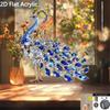 Luxurious crystal peacock ornament decora, made of acrylic material suitable for bedroom, living room, office, or desktop decor