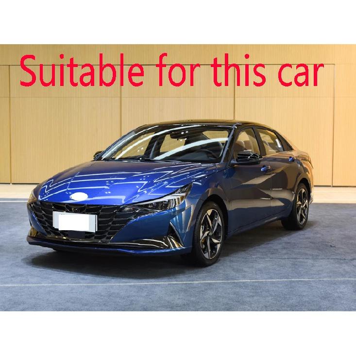 For Hyundai Elantra CN7   Car Accessories Carbon Fiber Style Door Window Armrest Cover Switch Panel Trim Molding Garnish