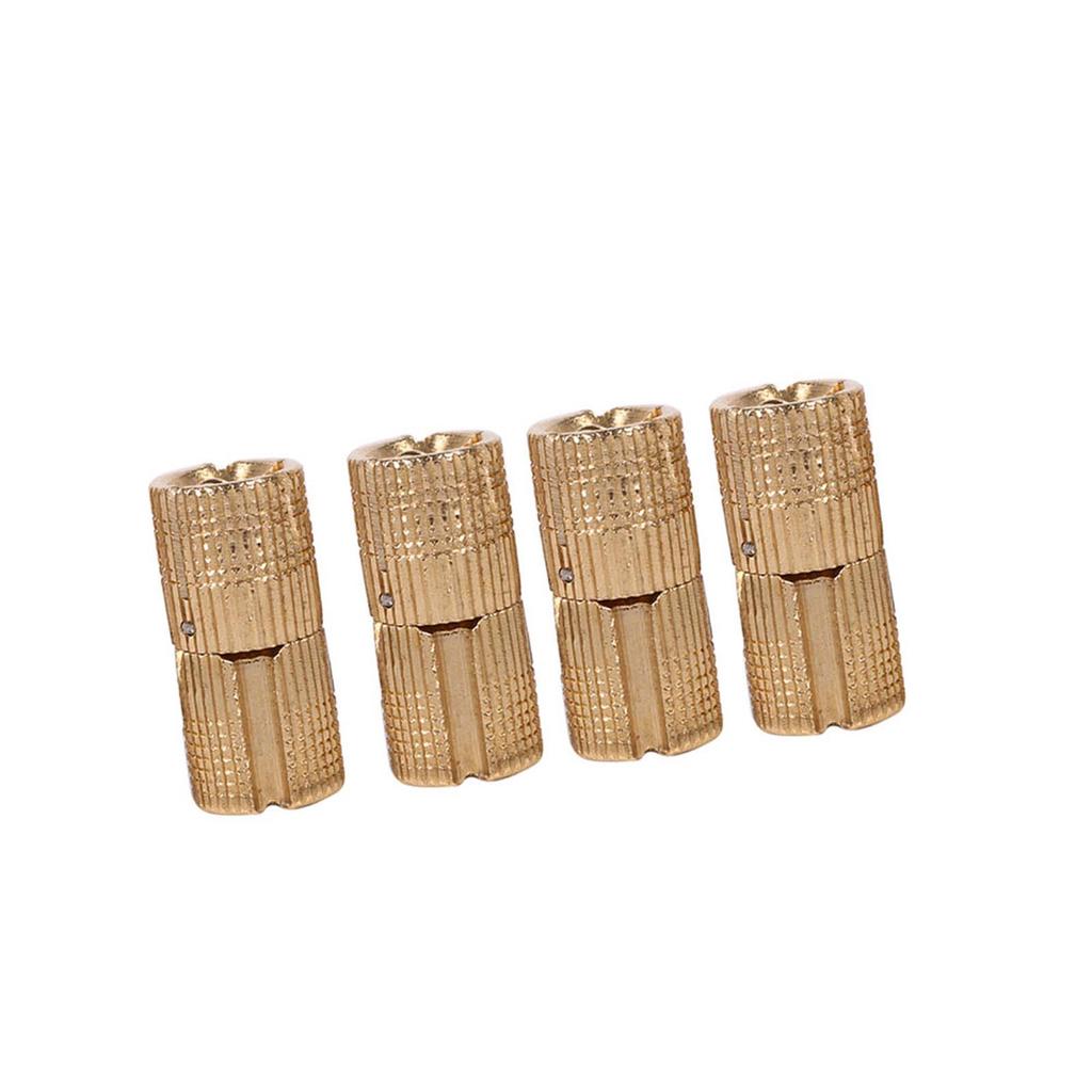 4pcs/pack Copper Cabinet Door Concealed Barrel Hinge for Worktops DIY Project 12mm