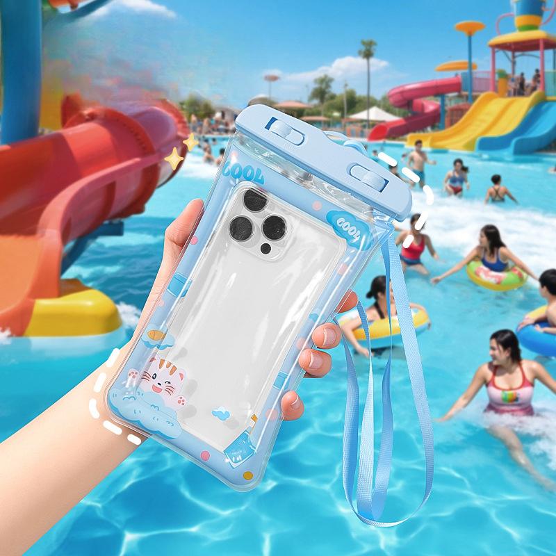 Waterproof Bag Touch Screen Swimming and RaftingWaterproof Sealed Low-hanging Neck Airbag Phone Case