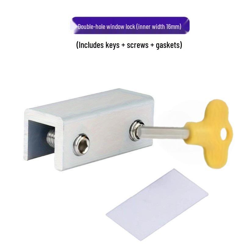 Aluminum Alloy No-Drill Window Lock - Child Safety & Anti-Theft Lock