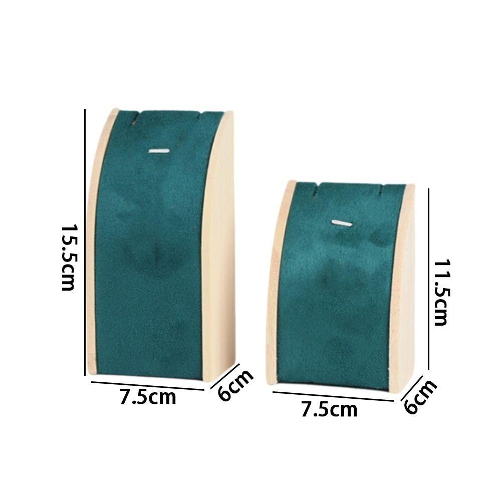 Wooden Necklace Display Stand Portable Counter Display Props Durable Jewelry Storage Rack