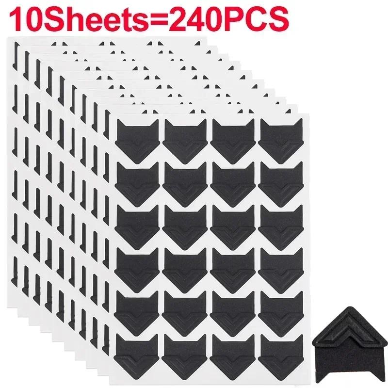 240/24PCS Corner Stickers DIY Vintage Corner Kraft Paper Stickers Scrapbook Self-Adhesive Photo Album Accessories Corner Sticker