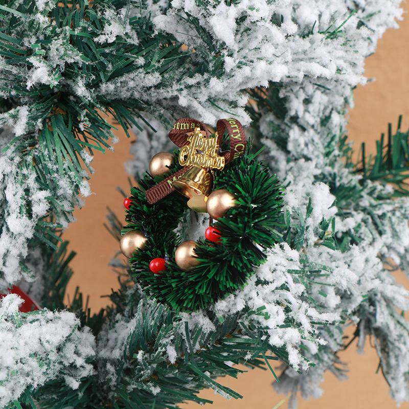 1Pc Miniature Wreath Doll House Christmas Tree Wall Baking Dollhouse Accessories