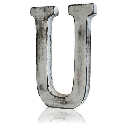 Wooden Alphabet Letter U